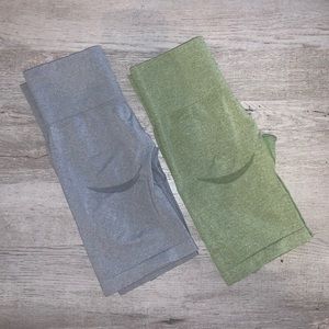 2 WORKOUT SHORTS WITH BOOTY CONTOUR